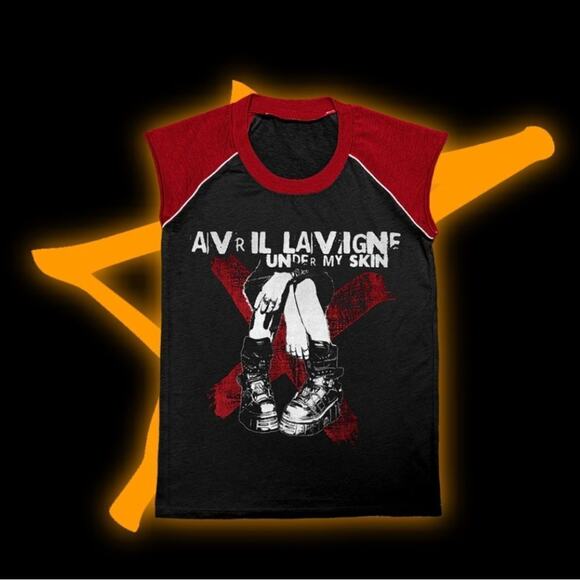 AVRIL LAVIGNE Under My Skin 20th Anniversary Tee, Size Large, New w/o Tag - Picture 2 of 5